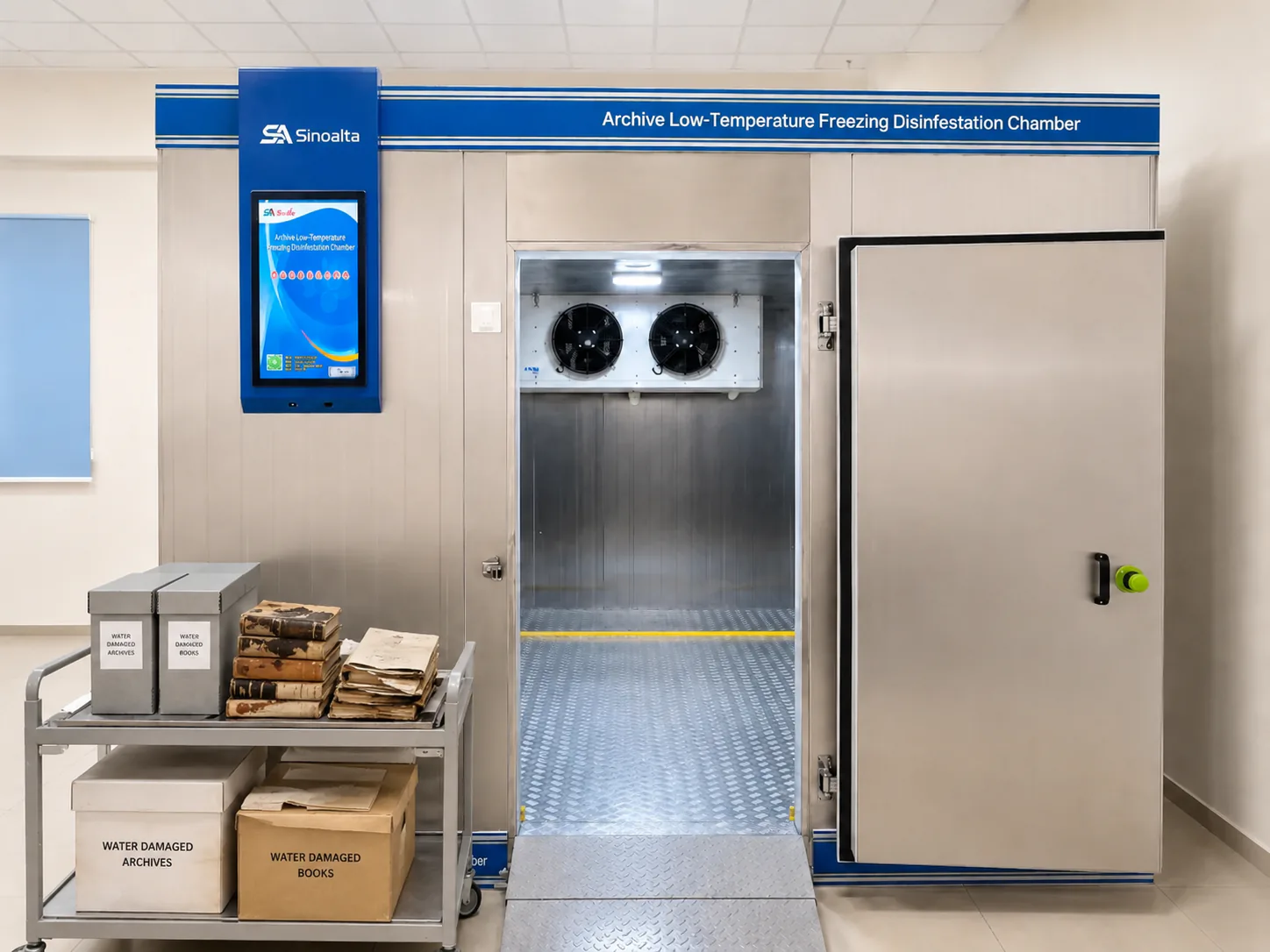 Freeze-drying and controlled low-temperature drying for books and archives