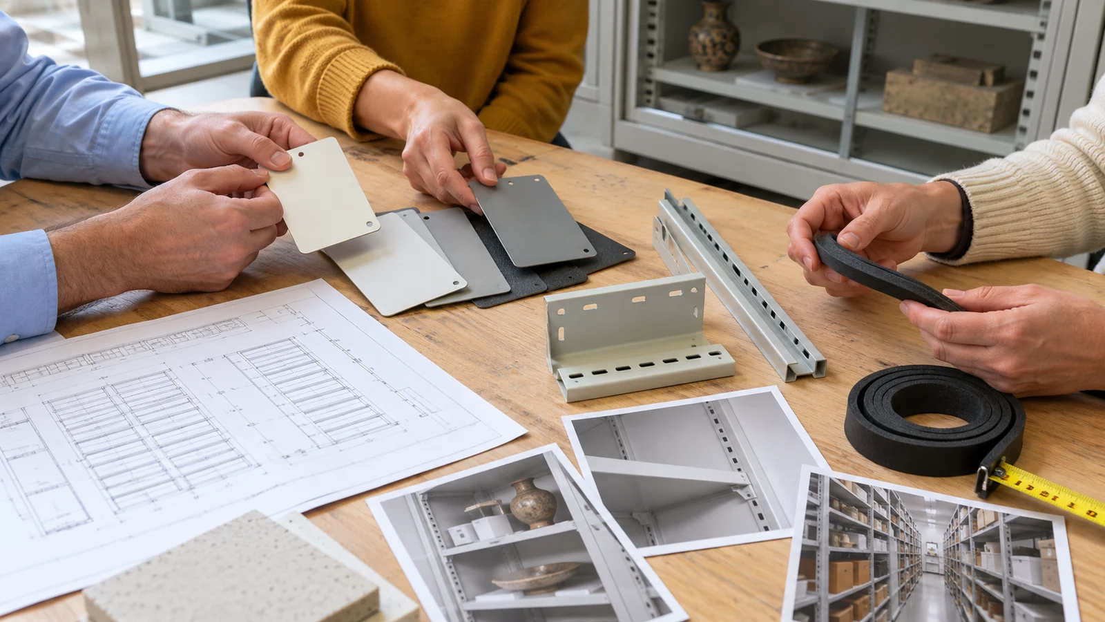 Evaluating a museum storage system supplier