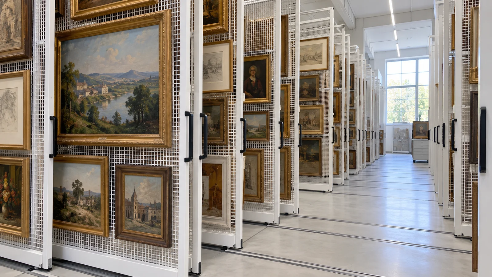 Come scegliere una scaffalatura estraibile per la conservazione delle opere d'arte